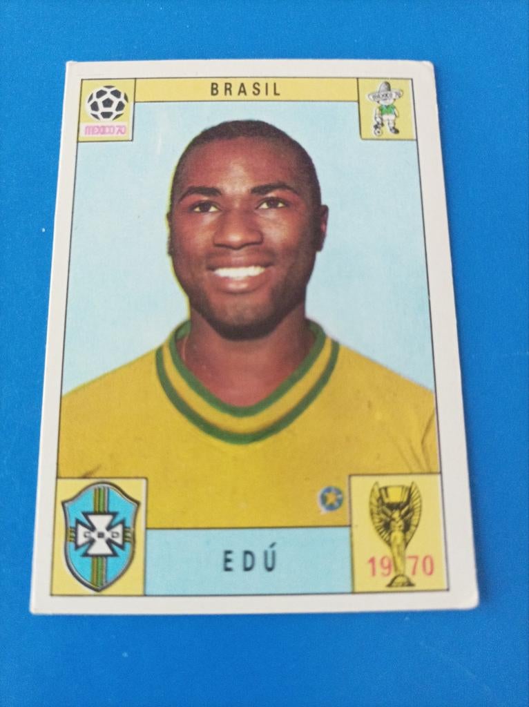 Panini Mexico 70, Brasil Edu, Ophalen of Verzenden