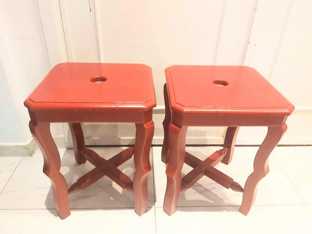 Vintage Massief Houten Stoelen – Minimalistisch Design!, Ophalen of Verzenden