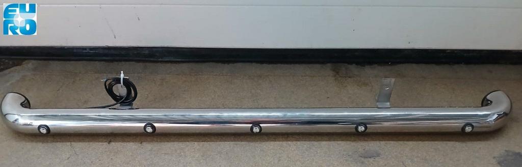 DAF XF 105/106 SC ZONNENKAP BEUGEL RVS GEPOLEERD MET 5 LED 0, Auto-onderdelen, Vrachtwagen-onderdelen, DAF, Verlichting, Nieuw