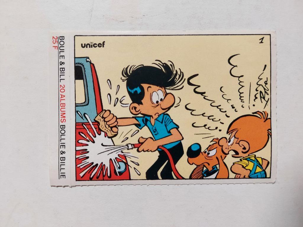 Roba Bollie Billie - Sticker Unicef 1 (1984), Verzamelen, Ophalen of Verzenden, Overige figuren, Zo goed als nieuw, Plaatje, Poster of Sticker