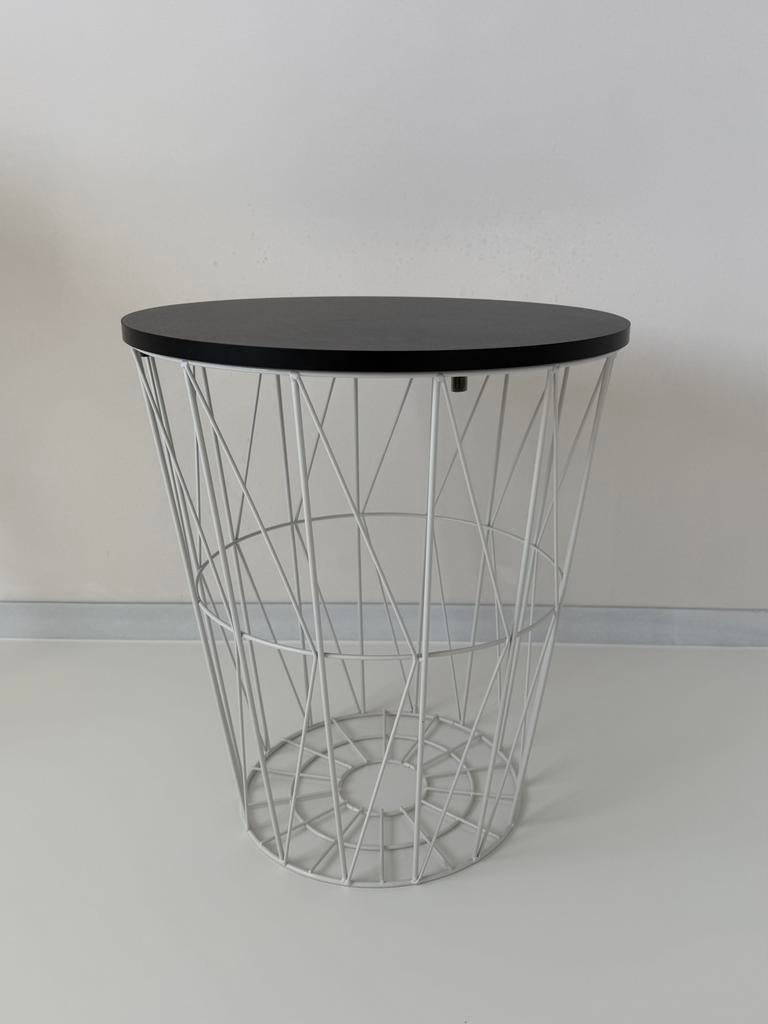 Modern bijzettafel, Huis en Inrichting, Tafels | Bijzettafels, Ophalen, Zo goed als nieuw, Rond, 60 cm of meer