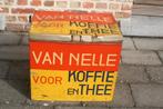 Oud groot blik Van Nelle voor koffie en thee, Verzamelen, Ophalen of Verzenden, Gebruikt, Koffie, Van Nelle