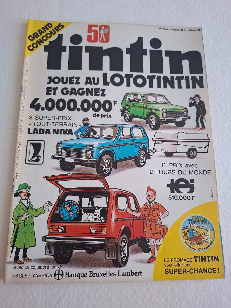 Journal Tintin 16/1/79, Livres, BD, Utilisé, Une BD, Enlèvement ou Envoi