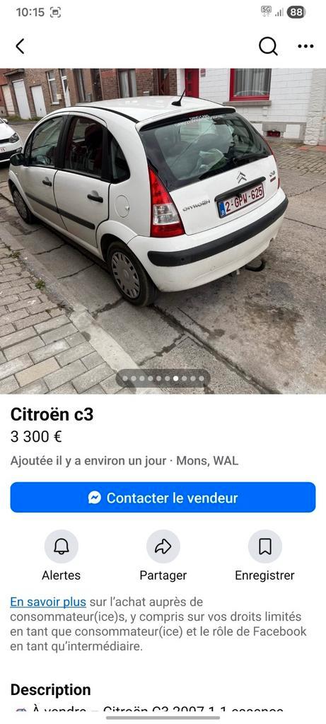 Citroën c3, Autos, Citroën, Particulier, C3, Vitres électriques, Radio, Essence, 5 portes