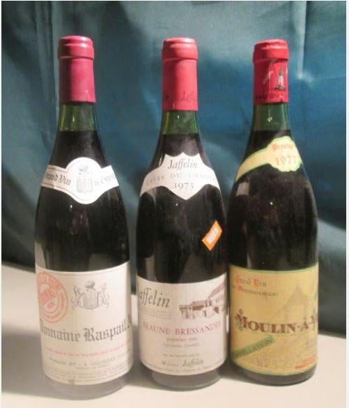 3 grands vins français - 1973/1977/1979, Collections, Vins, Enlèvement ou Envoi, Pleine, Comme neuf, Vin rouge