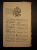 plakkaat 1792 Keizer Leopold II, Diverse auteurs, Ophalen of Verzenden, Zo goed als nieuw, 17e en 18e eeuw