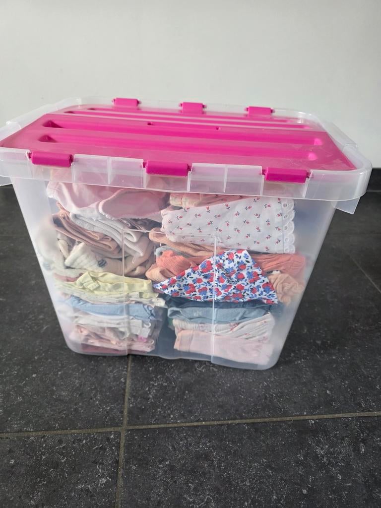 Kledingpakket meisje maat 62/68 - lente/zomer  +/- 50 stuks, Kinderen en Baby's, Ophalen, Meisje