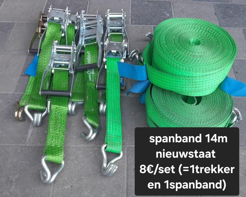 Spanband met trekker 8€/set, Ophalen