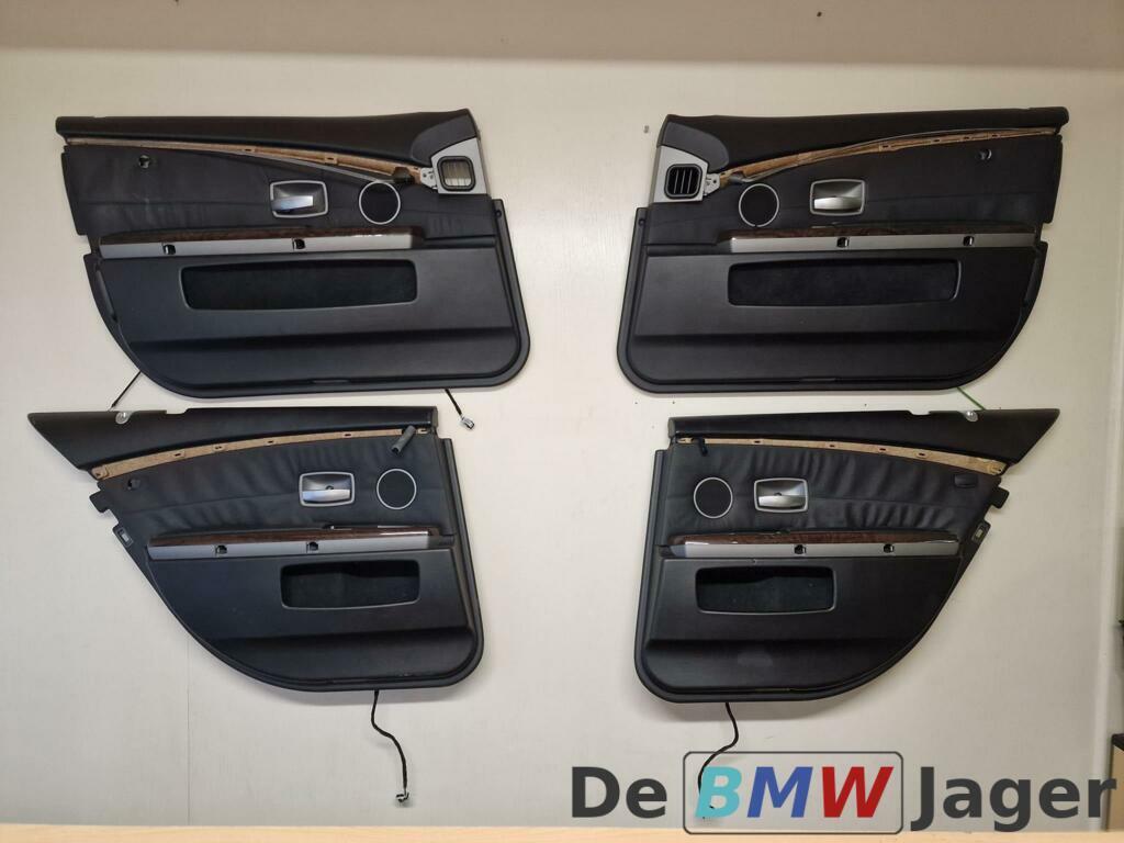 Deurpaneel leder zwart BMW 7-serie E65 51417038495, Auto-onderdelen, Interieur en Bekleding, BMW, Gebruikt, Ophalen of Verzenden