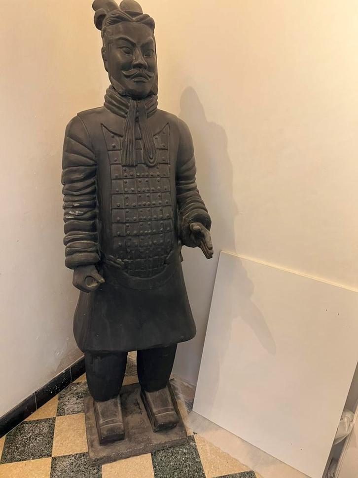 Soldat chinois en terre cuite Xiang, Huis en Inrichting, Woonaccessoires | Boeddhabeelden, Gebruikt, Ophalen