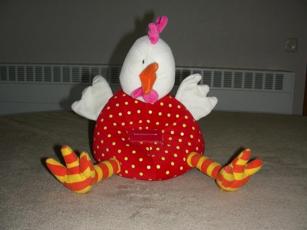 Lilliputiens spaarknuffel Ophélie Zittende kip H = ci 22 cm, Collections, Tirelires, Enlèvement ou Envoi, Comme neuf, Autres matériaux