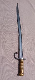 Baïonnette Chassepot St Etienne 1868, Collections, Enlèvement ou Envoi, Armée de terre, Couteau ou Poignard