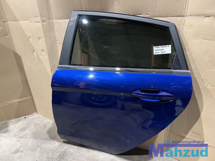 FORD FIESTA 6 HATCHBACK Blauw links achter deur 2013-2017, Auto-onderdelen, Carrosserie, Deur, Ford, Achter, Links, Gebruikt