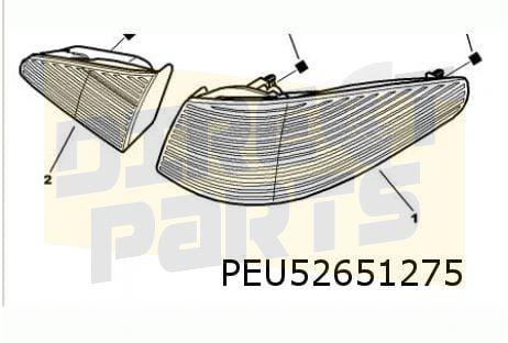 Peugeot 607 (-12/04) achterlicht Links binnen Origineel! 635, -, Verzenden, -, Nieuw