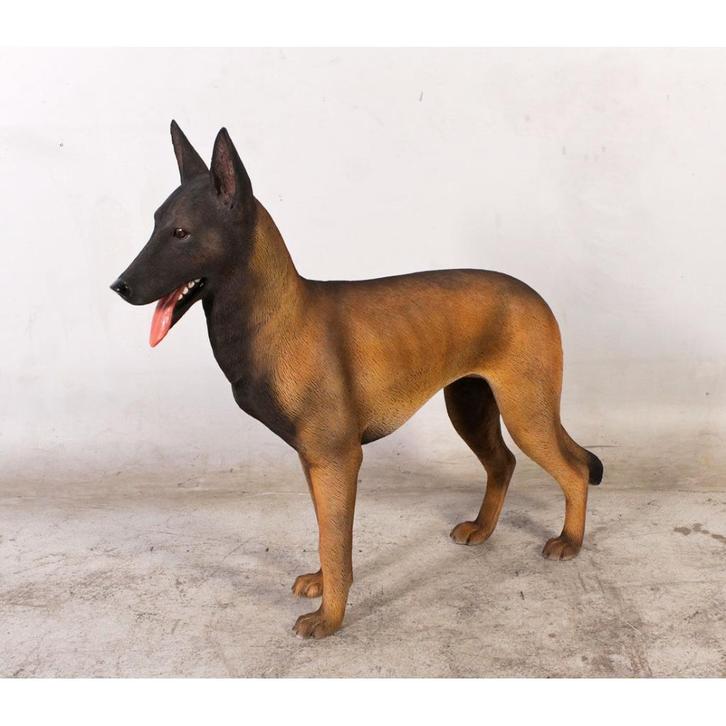 Belgian Malinois beeld – Mechelse Herder Lengte 97 cm, Verzamelen, Dierenverzamelingen, Nieuw, Ophalen