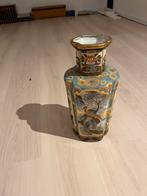 Oosterse porseleinen vaas – handbeschilderd – met stempel, Ophalen
