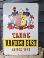 Emaille reclamebord emaille reclame Tabak van.der elst, Ophalen, Reclamebord