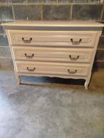 Commode 3 tiroirs en bois peint  blanc, Maison & Meubles, Armoires | Commodes, 3 ou 4 tiroirs, 25 à 50 cm, Moins de 100 cm, Enlèvement