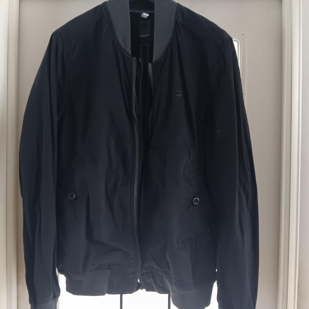 Veste G Star noire homme L / XL, Ophalen of Verzenden, Gedragen, Maat 56/58 (XL), Zwart