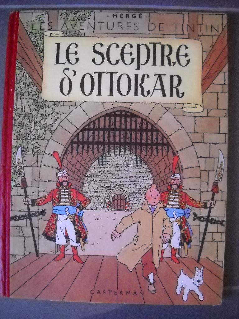 TINTIN - Le sceptre d'Ottokar - B4 1950 - Prix en baisse, Boeken, Stripverhalen, Gelezen, Verzenden
