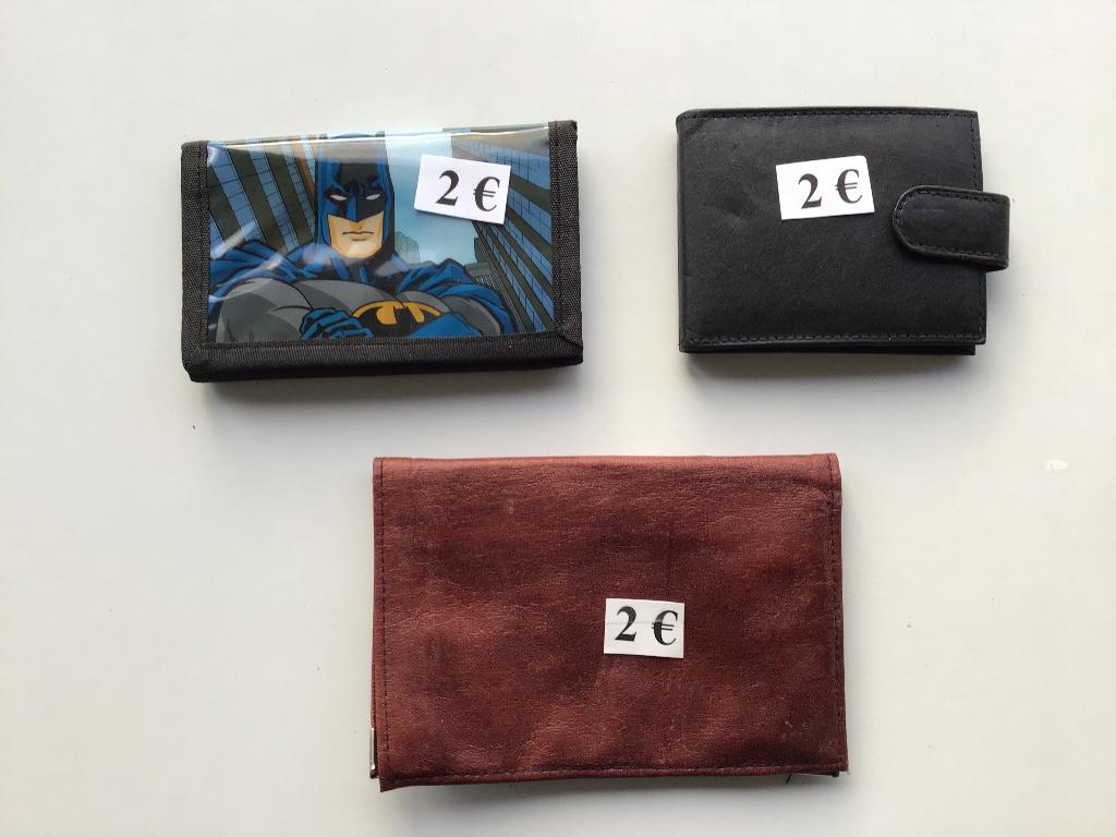 6 portefeuilles ou porte-cartes à 2 euros, Bijoux, Sacs & Beauté, Porte-monnaie & Portefeuilles, Envoi, Comme neuf