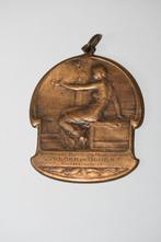 Medaille 1920 Toneelwedstrijd Lier Art Nouveau, Postzegels en Munten, Penningen en Medailles, Ophalen of Verzenden, Brons
