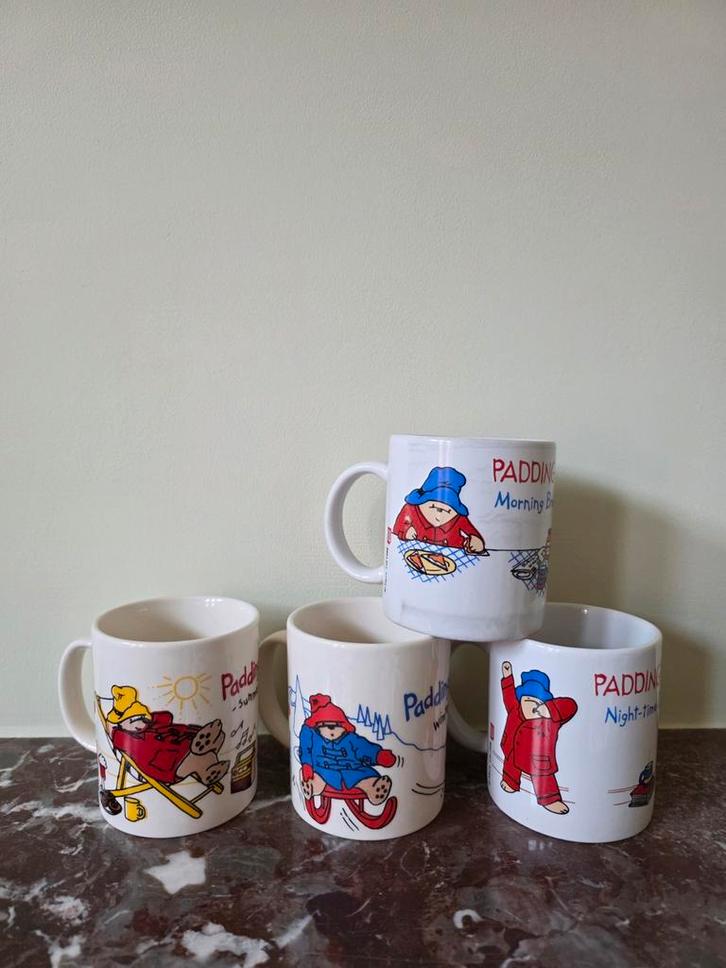 Vintage Paddington tassen, Huis en Inrichting, Keuken | Servies, Zo goed als nieuw, Kop(pen) en/of Schotel(s), Keramiek, Ophalen