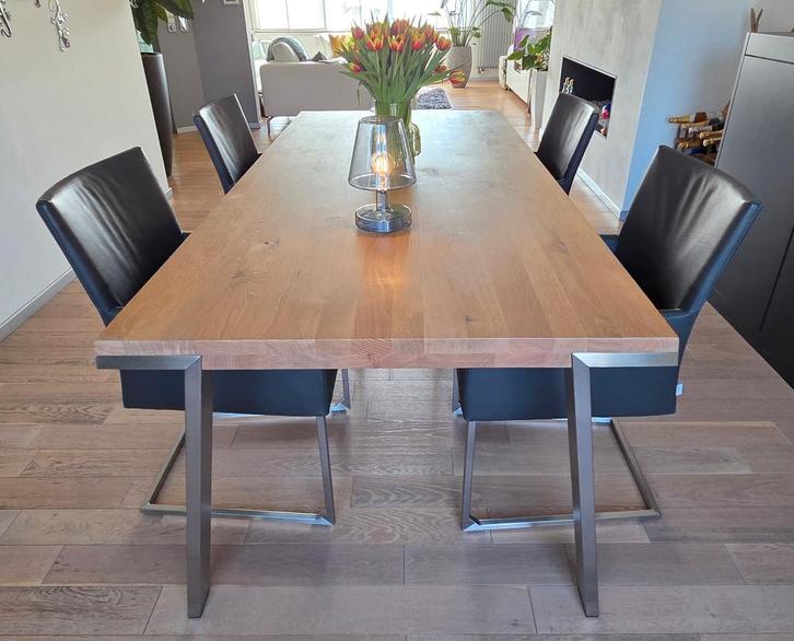 Design eettafel Seven van Bert Plantagie, Maison & Meubles, Tables | Tables à manger, Comme neuf, 100 à 150 cm, 200 cm ou plus