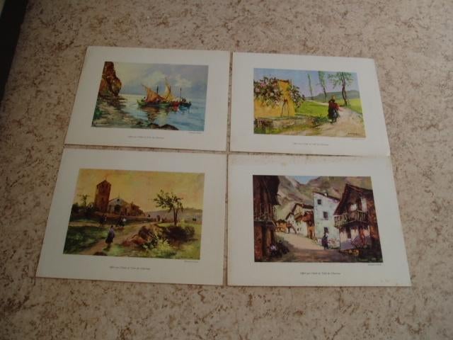 ECHANGE OU VENTE ! Chromos huiles de Chartreux, Collections, Marques & Objets publicitaires, Utilisé, Enlèvement