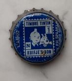 OUDE KROONKURK KUIFJE BON TIMBRE TINTIN CROWN CAP, Ophalen of Verzenden, Kuifje