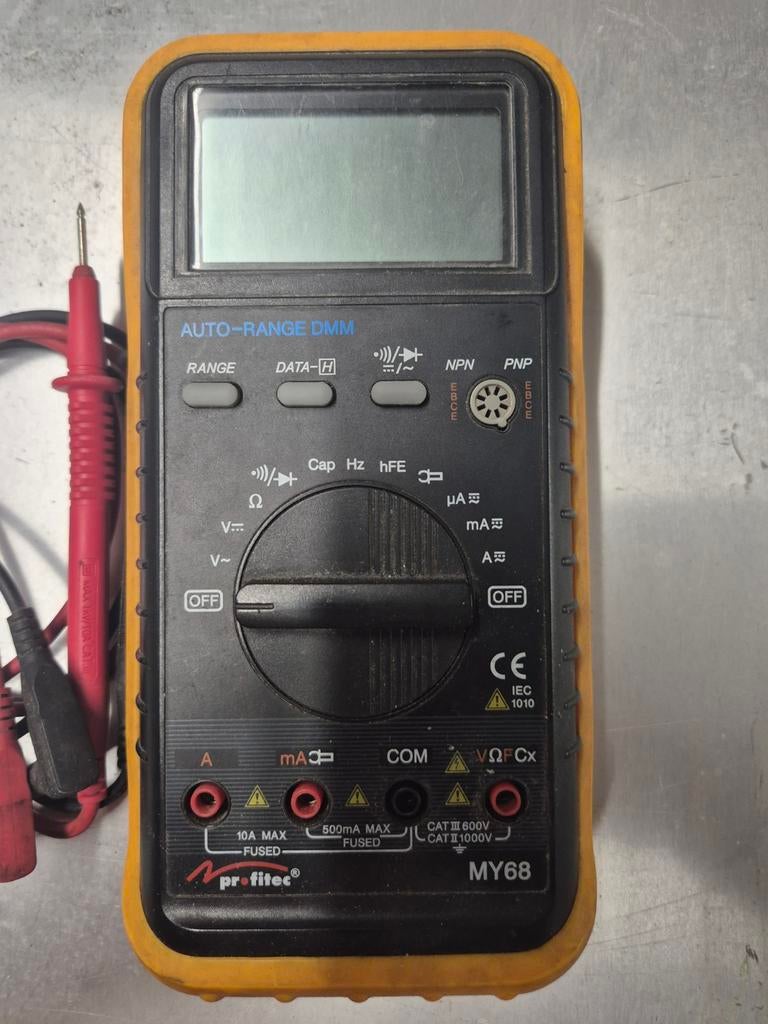 Multimètre Profitec MY68, en très bon état, Bricolage & Construction, Enlèvement ou Envoi, Comme neuf, Multimètre