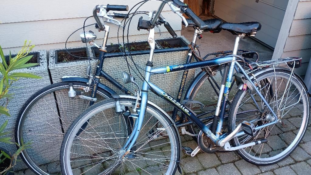 2 Fietsen heren voor onderdelen, Fietsen en Brommers, Fietsen | Heren | Herenfietsen, Ophalen, Gebruikt, Gazelle