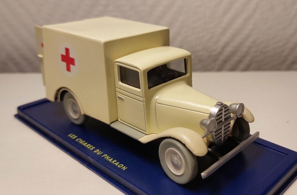 Voiture TINTIN Atlas 1/43 « L'ambulance de l'asile », Enlèvement, Utilisé, Voiture, Autres marques