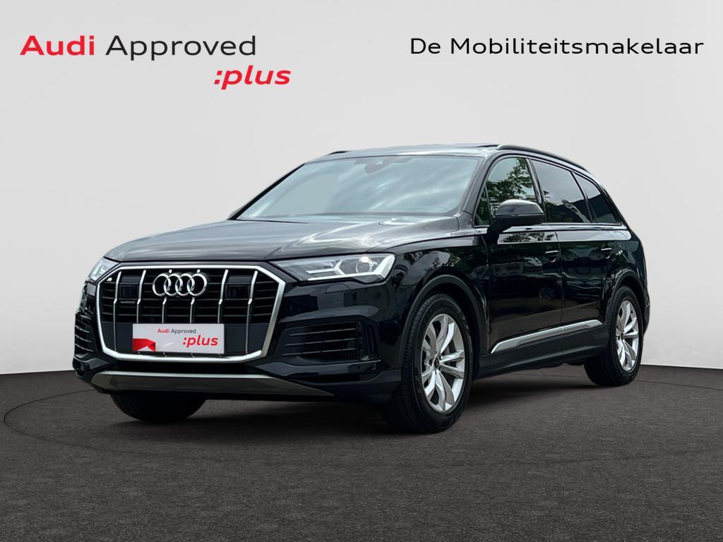 Audi Q7 PHEV Q7 PHEV 55 TFSi e Quattro Attraction Tipt. (EU6, Auto's, Automaat, 48 g/km, Lederen bekleding, Zwart