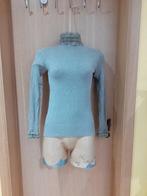 Sous-pull gris vert à dentelle laine & soie S/M, Vêtements | Femmes, Autre, Gris, Enlèvement ou Envoi, Taille 36 (S)