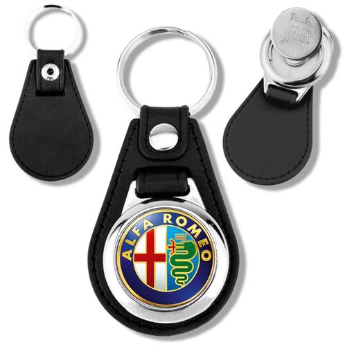 ALFA ROMEO 1982 porte clés jeton de caddie en métal, Verzamelen, Sleutelhangers, Ophalen of Verzenden