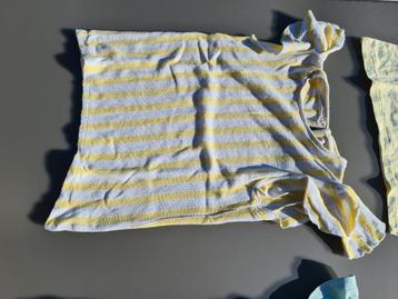 geel-wit gestreept t-shirt, Smart with style, 128, Ophalen of Verzenden, Zo goed als nieuw