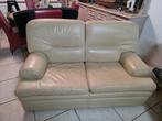 Salon  te koop, Gebruikt, Driepersoons, Leer, Ophalen of Verzenden