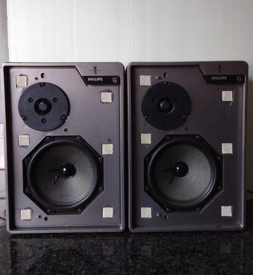 Luidsprekers PHILIPS HITACHI AIWA BOWERS & WILKINS, Audio, Tv en Foto, Luidsprekerboxen, Front, Rear of Stereo speakers, Philips