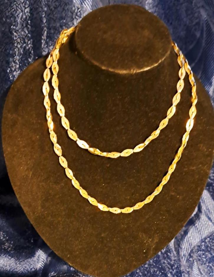 Vintage BOZART ketting, Handtassen en Accessoires, Kettingen, Zo goed als nieuw, Overige materialen, Goud, Ophalen