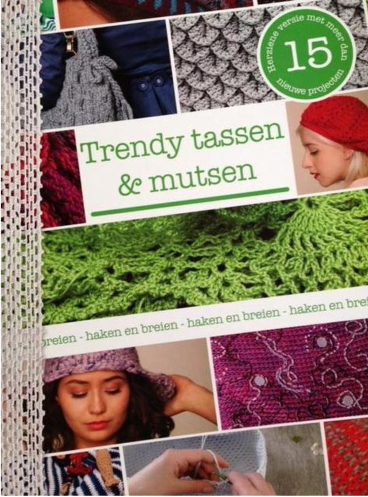 Trendy tassen & mutsen (haken en breien), Boeken, Hobby en Vrije tijd, Breien en Haken, Ophalen