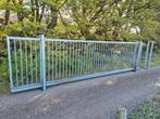 Vrijdragende schuifpoort 5,5 mtr doorgang 2 mtr hoog,verzink, Ophalen, Schuifpoort