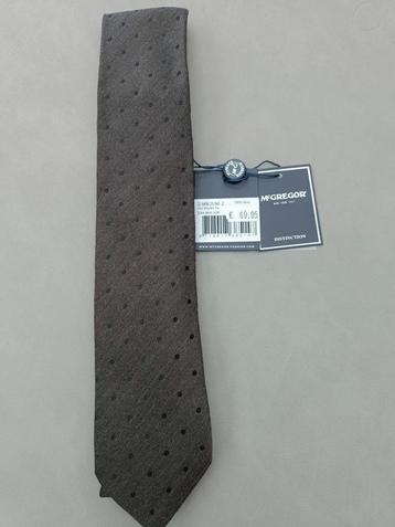Stropdas. Merk: McGregor. Kleur: bruin. 100% wol. NIEUW. beschikbaar voor biedingen