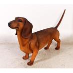 Dachshund – Tekkel beeld zwart/bruin Lengte 87 cm