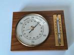 Vintage Scholz barometer en thermometer, Audio, Tv en Foto, Weerstations en Barometers, Ophalen of Verzenden, Barometer
