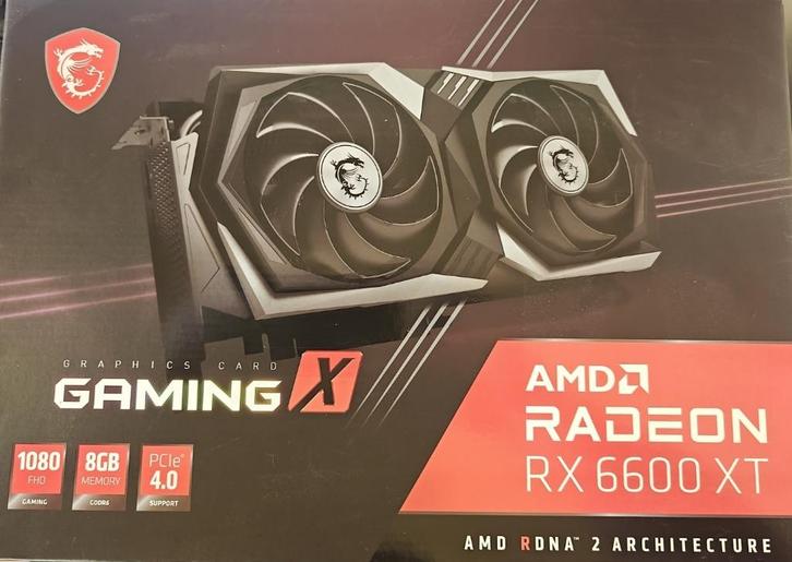 MSI AMD RX 6600 XT GAMING X, Computers en Software, Videokaarten, Gebruikt, AMD, PCI-Express 4.0, GDDR6, HDMI, DisplayPort, Ophalen