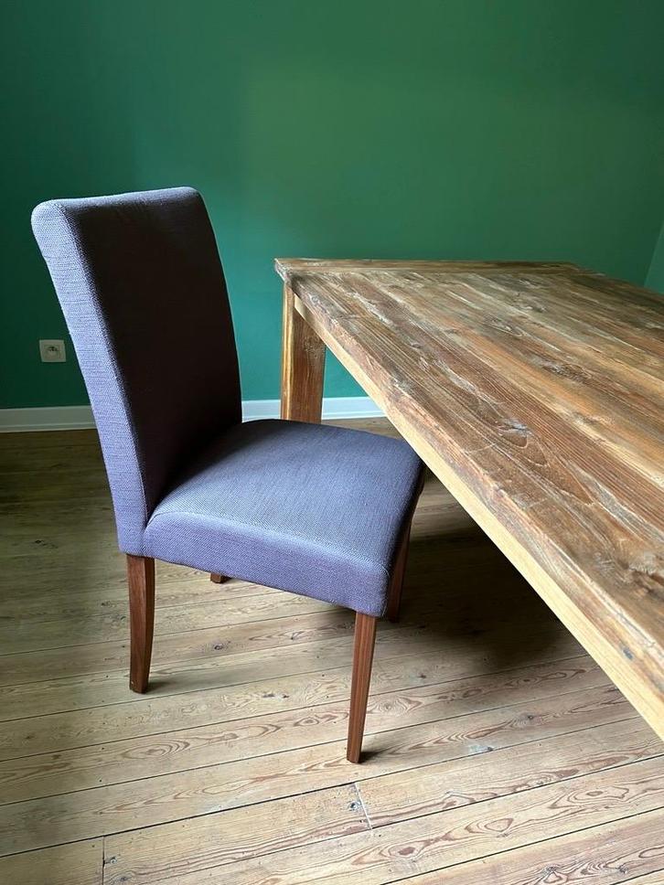 6 belles chaises, Maison & Meubles, Chaises, Comme neuf, Cinq, Six Chaises ou plus, Bois, Tissus, Autres couleurs, Enlèvement ou Envoi