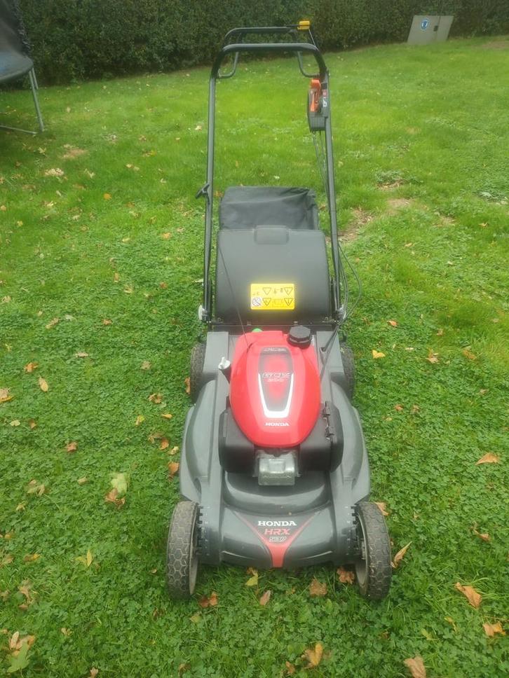 Honda hrx 537, Tuin en Terras, Grasmaaiers, Gebruikt, Benzine-grasmaaier, 50 cm of meer, Cirkelmaaier, Mulchfunctie, Opvangzak