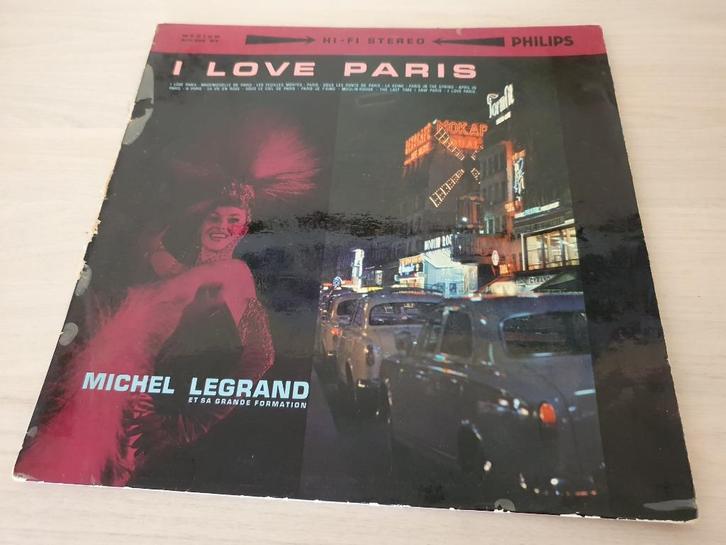 Disque vinyl 33 tours Michel legrand i love paris, Cd's en Dvd's, Vinyl | Jazz en Blues, Zo goed als nieuw, Jazz, 1960 tot 1980