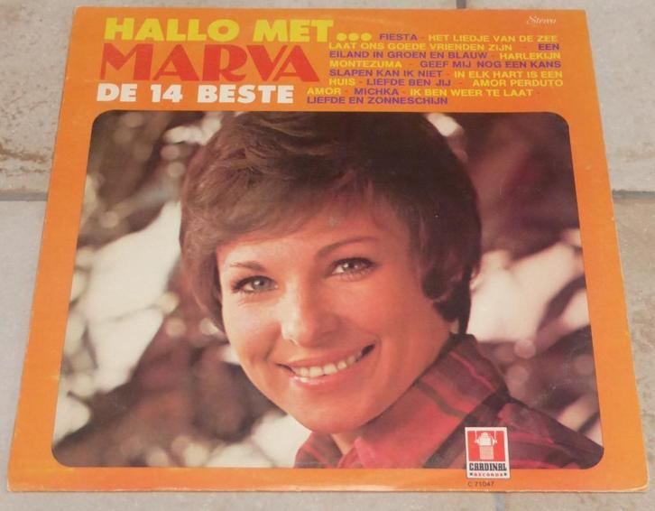 LP - Hallo met .. Marva - De 14 beste - Nederlands € 9,00, Cd's en Dvd's, Vinyl | Nederlandstalig, Zo goed als nieuw, Levenslied of Smartlap